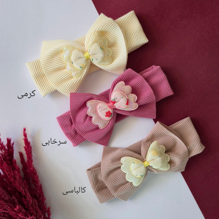 هدبند فانتزی پاپیونی بچگانه وارداتی