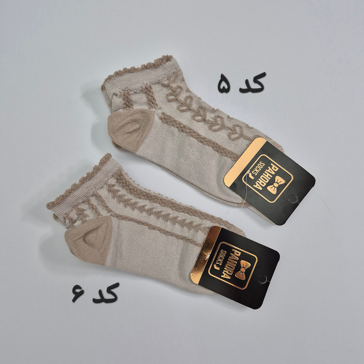 جوراب مچی دخترانه لب کنگره ای