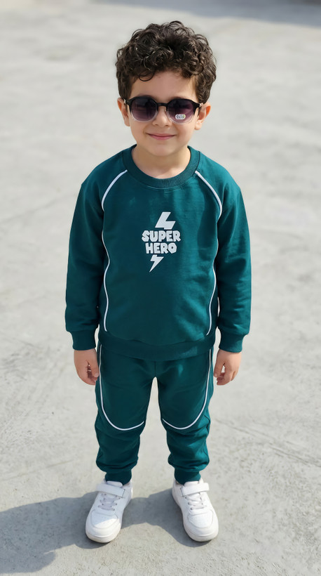 ست بلوز و شلوار دورس پسرانه مدل Super Hero