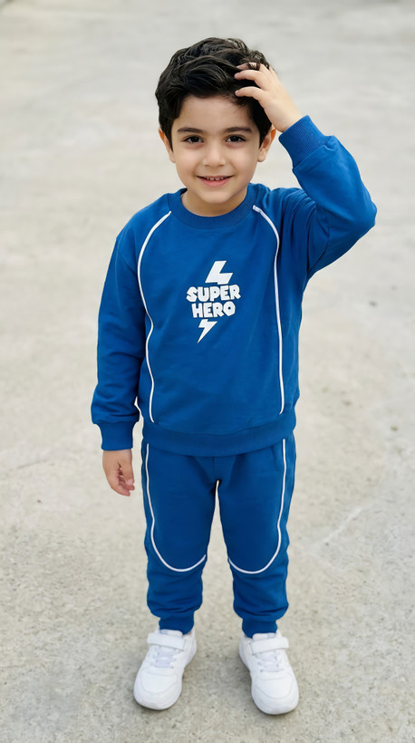 ست بلوز و شلوار دورس پسرانه مدل Super Hero